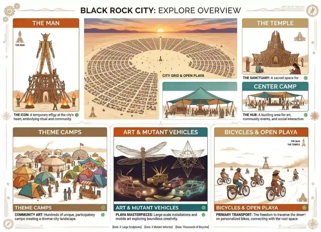 burning man important landmarks view