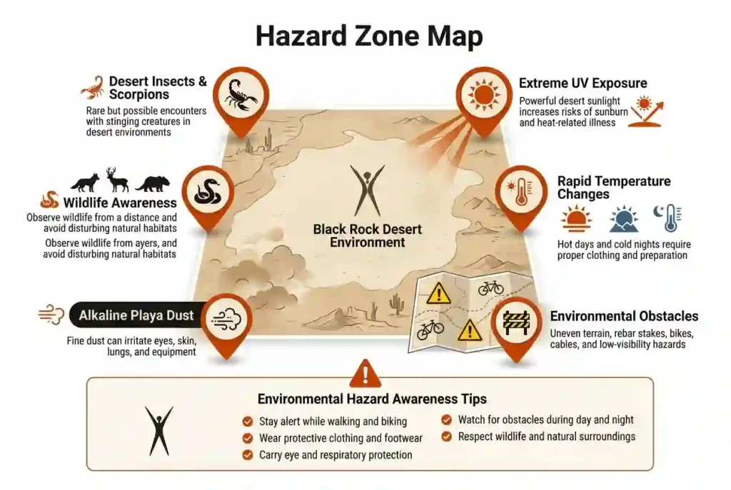 environmental hazards at burning man playa