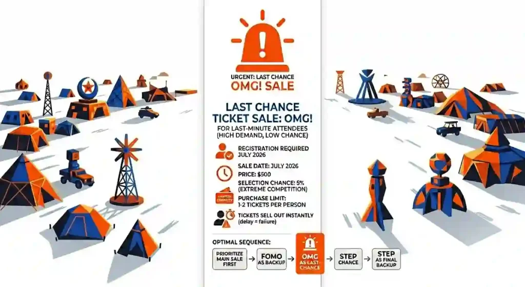 burning man OMG sale overview