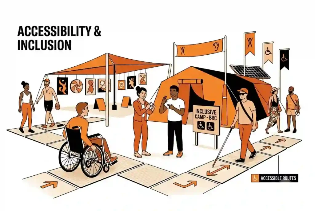 accessibility & inclusion at  the burning man playa