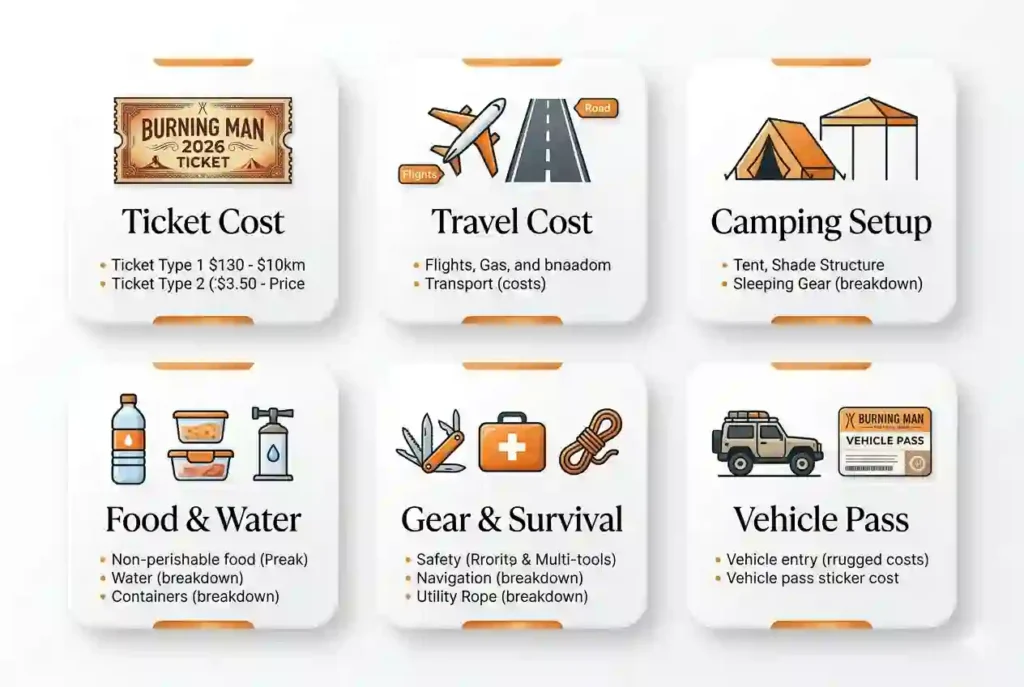 burning man budgeted attending essentials for first timers