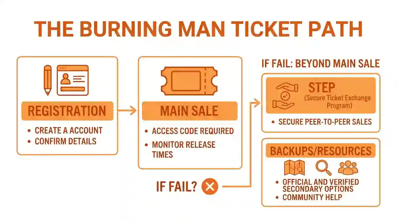 burning man ticket path for first timers