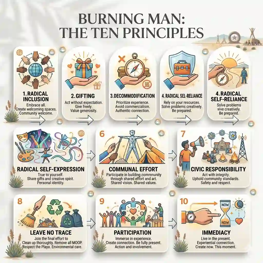 burningman 10 principal checklist