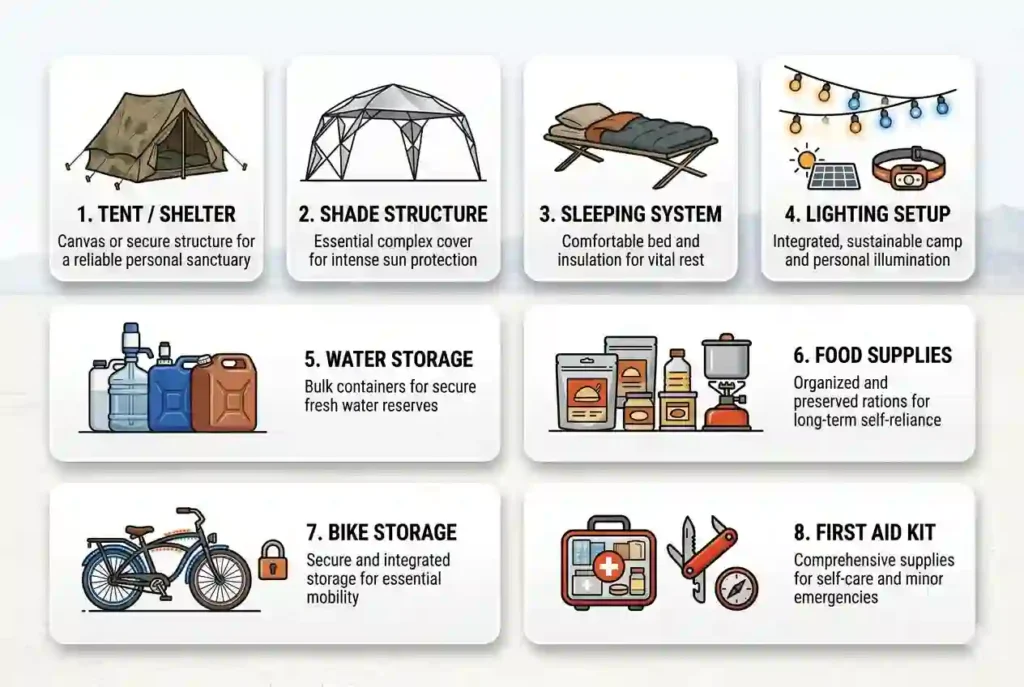 ideal camp preparation cards view
