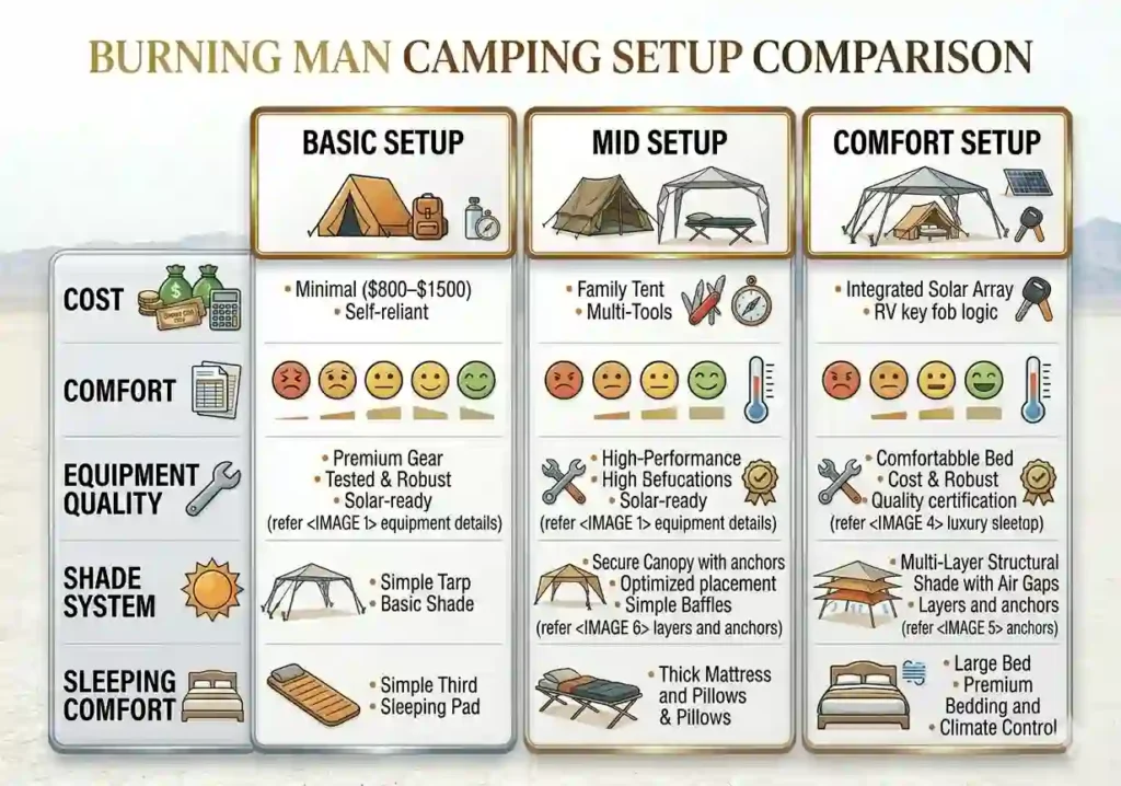camping site comparison