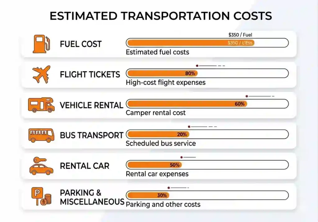 estimated transportation cost  for burning man