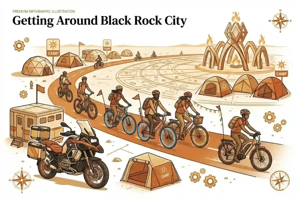 getting around BRC transportation option