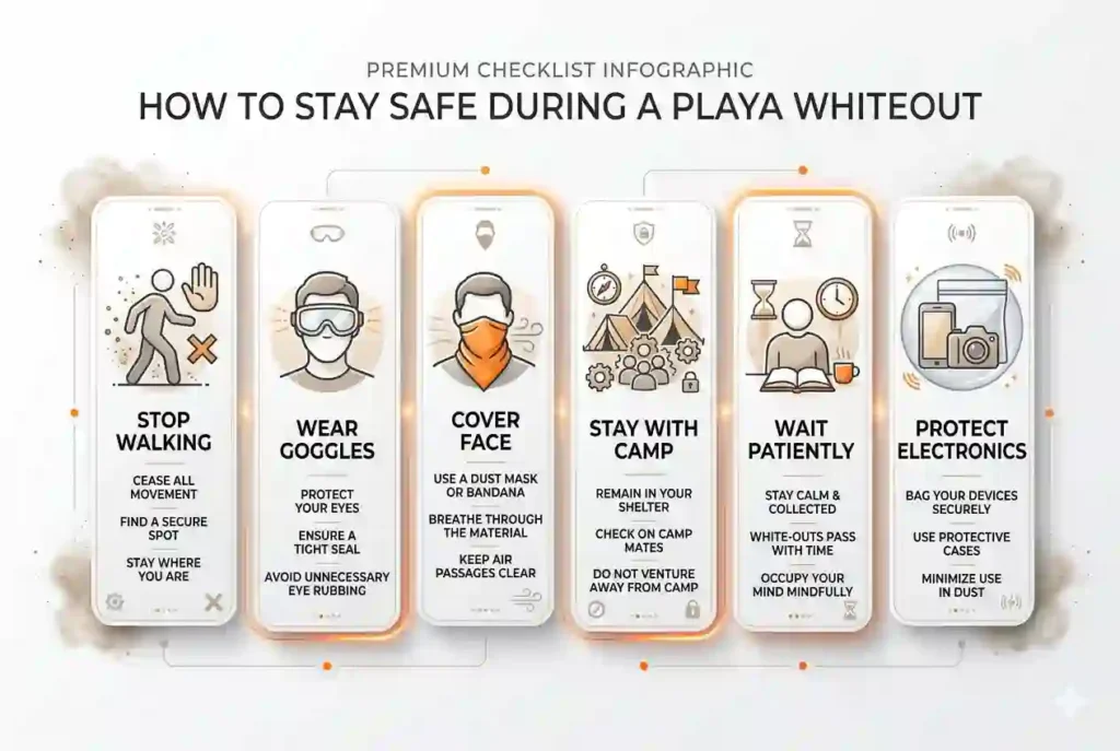 how to stay safe during dust storm at playa