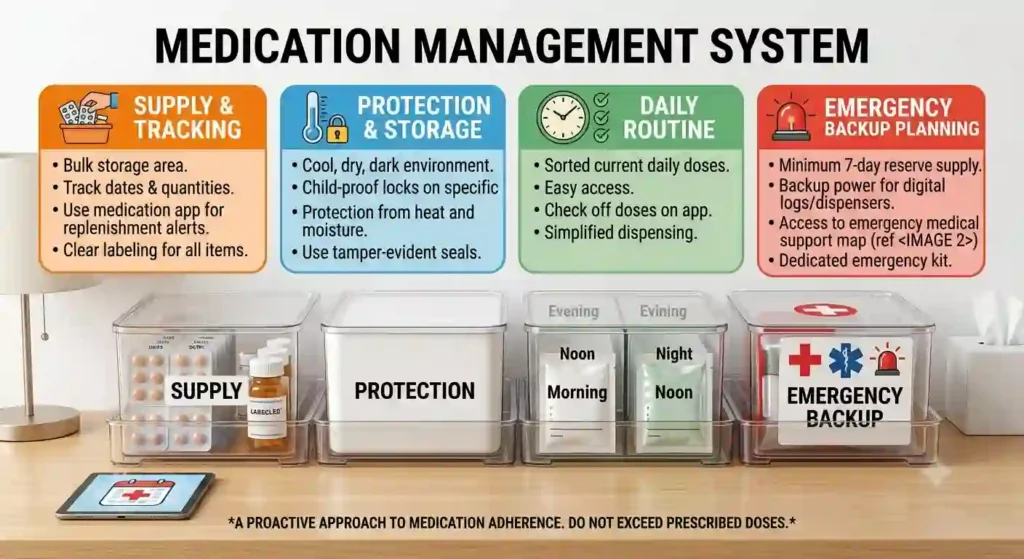 prescribed medication  management organized system
