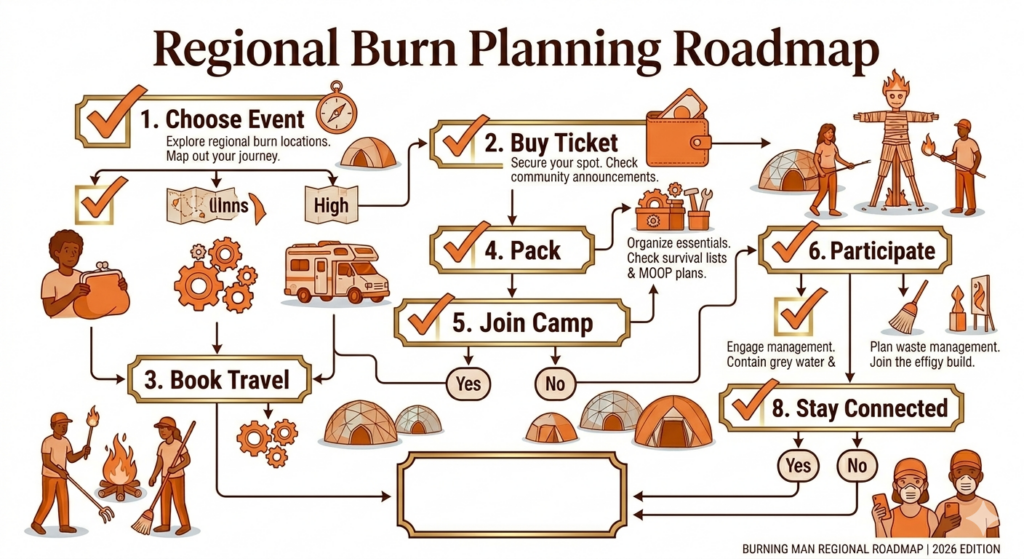 burning man regional burn planning road map overview
