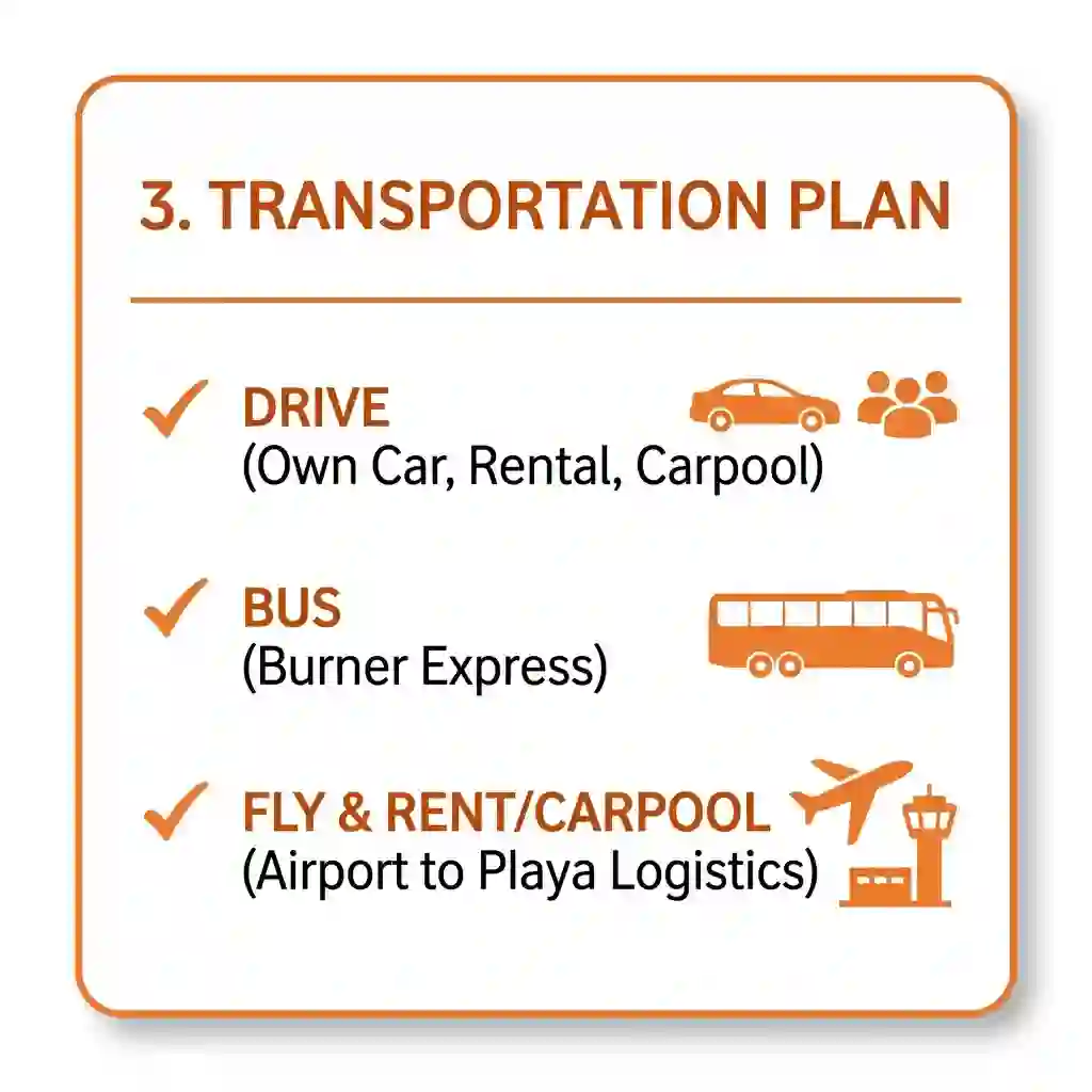 transportation plan for first timers
