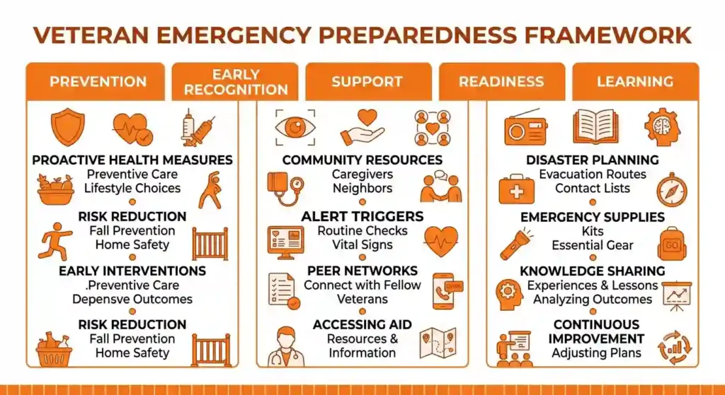 veteran advices for emergency preparedness flow chart