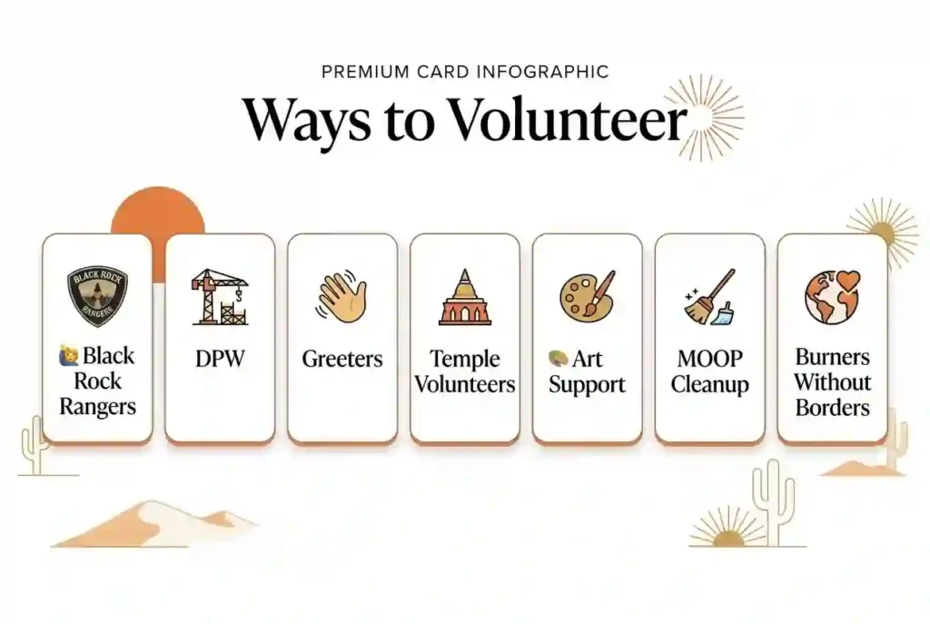 ways to volunteer at burning man regional event