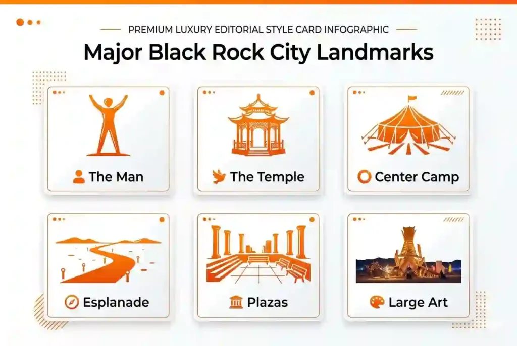most important burning man black rock city landmarks to view