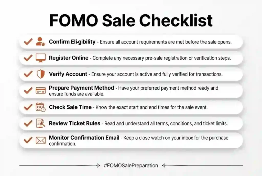 burning man FOMO checklist over view
