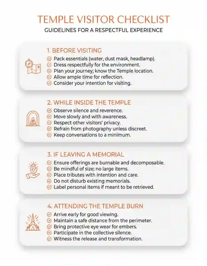Temple Guide 10 burning man black rock city temple visit checklist