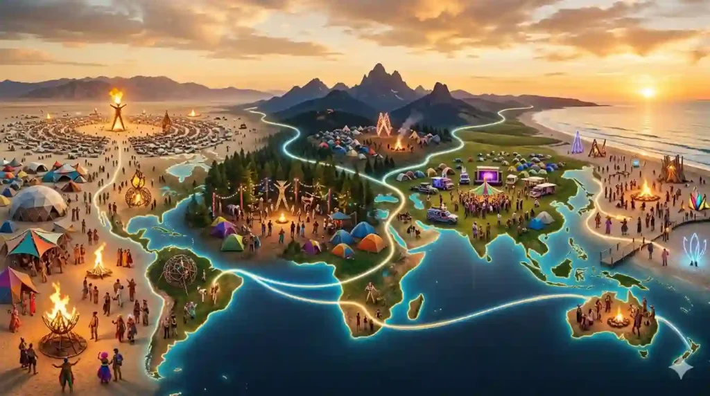 world map of regional  burns showing their uniqueness beauty