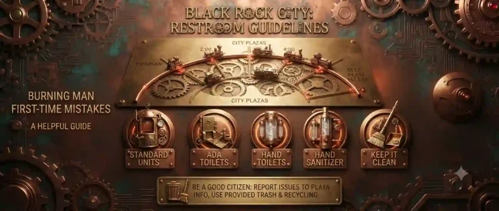 burning man black rock city restroom guidelines card