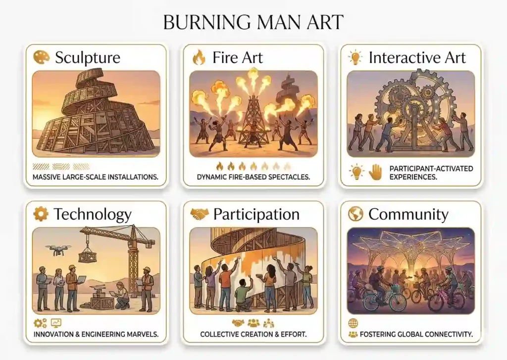 burning man art types  which you can expect