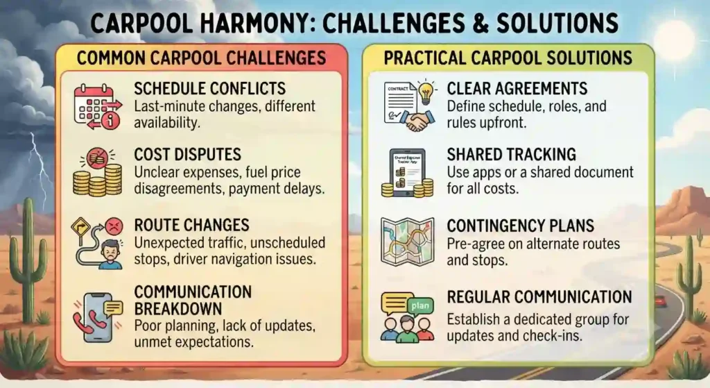 burning man carpooling Challenges & Solutions