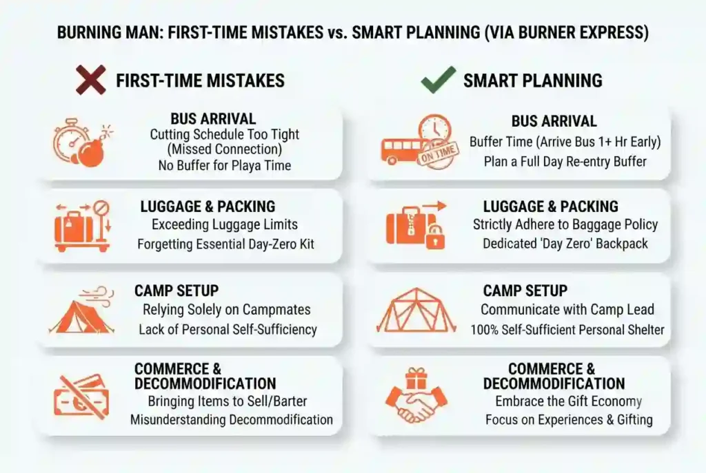 burning man burner express common mistakes vs smart choices