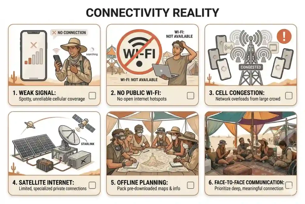 burning man connectivity reality cards view 