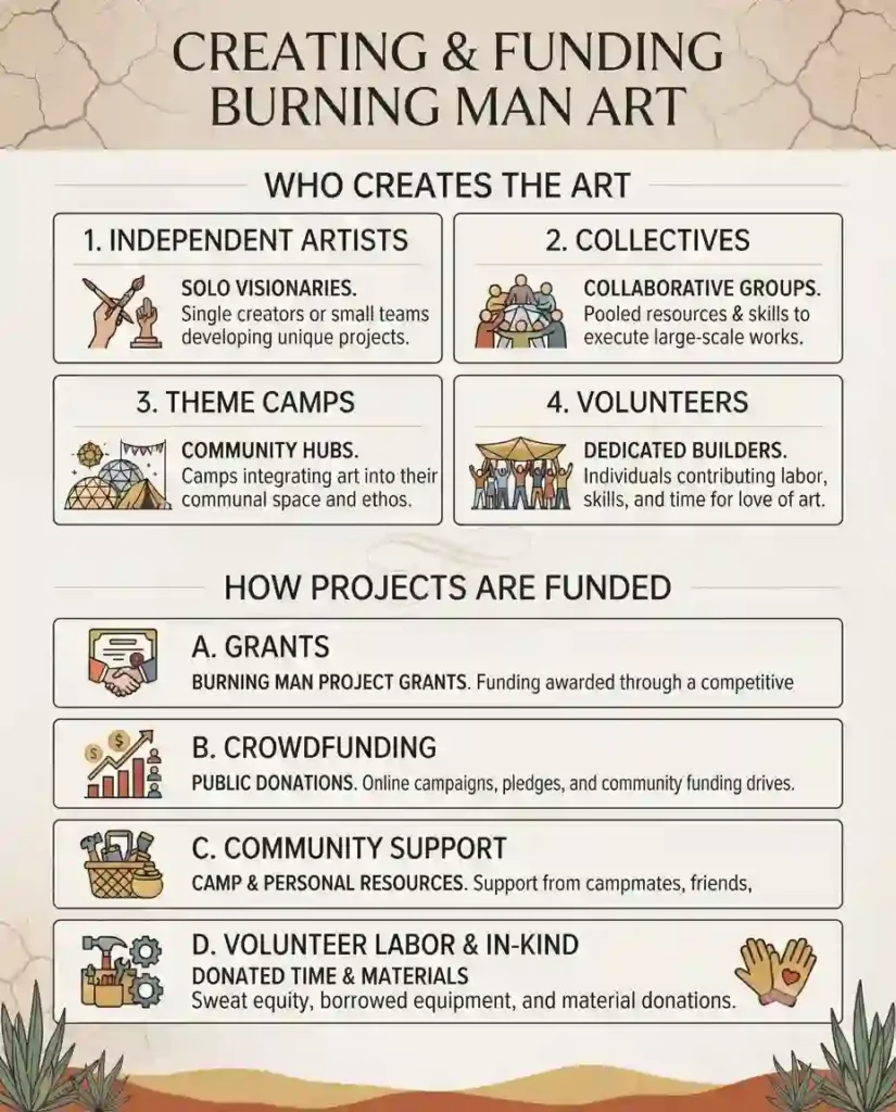 Honoraria Program 5 who can get art grant funding workflow for burning man