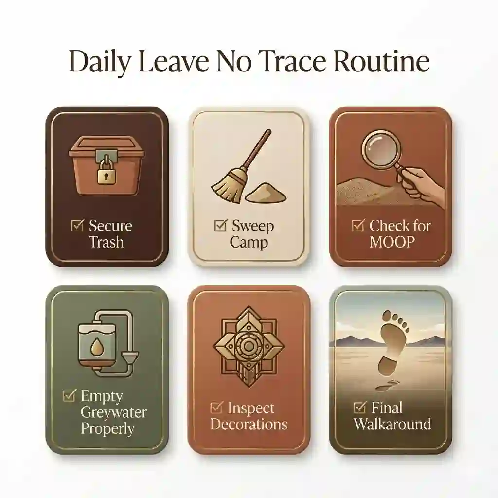 burning man MOOP leave no trace guide lines