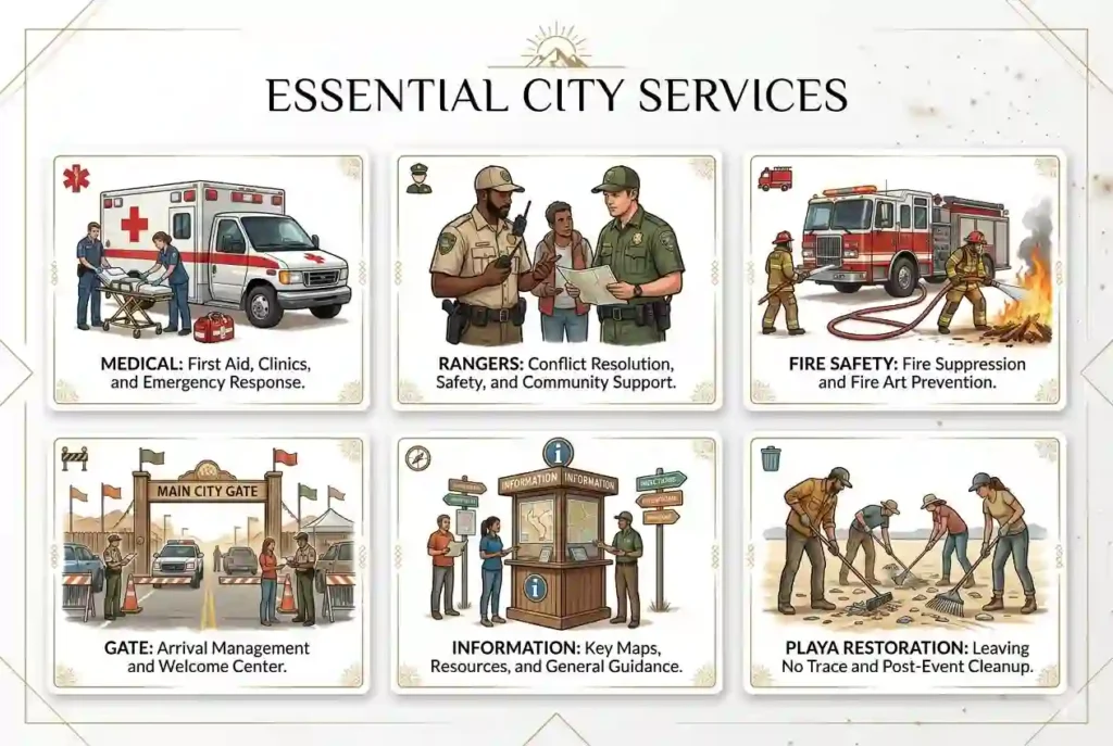 burning man BRC sustainability services cards view