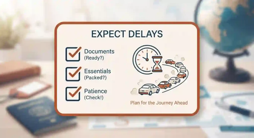 expect delays while leaving burning man gate