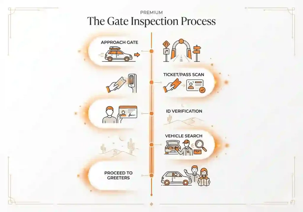 burning man black rock city gate arrival inspection procedure