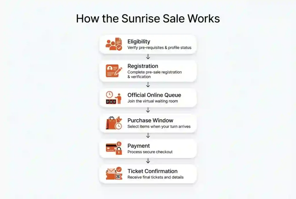 how the burning man sunrise sale work 