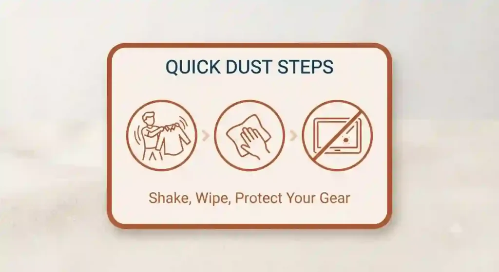 quick dust removing steps