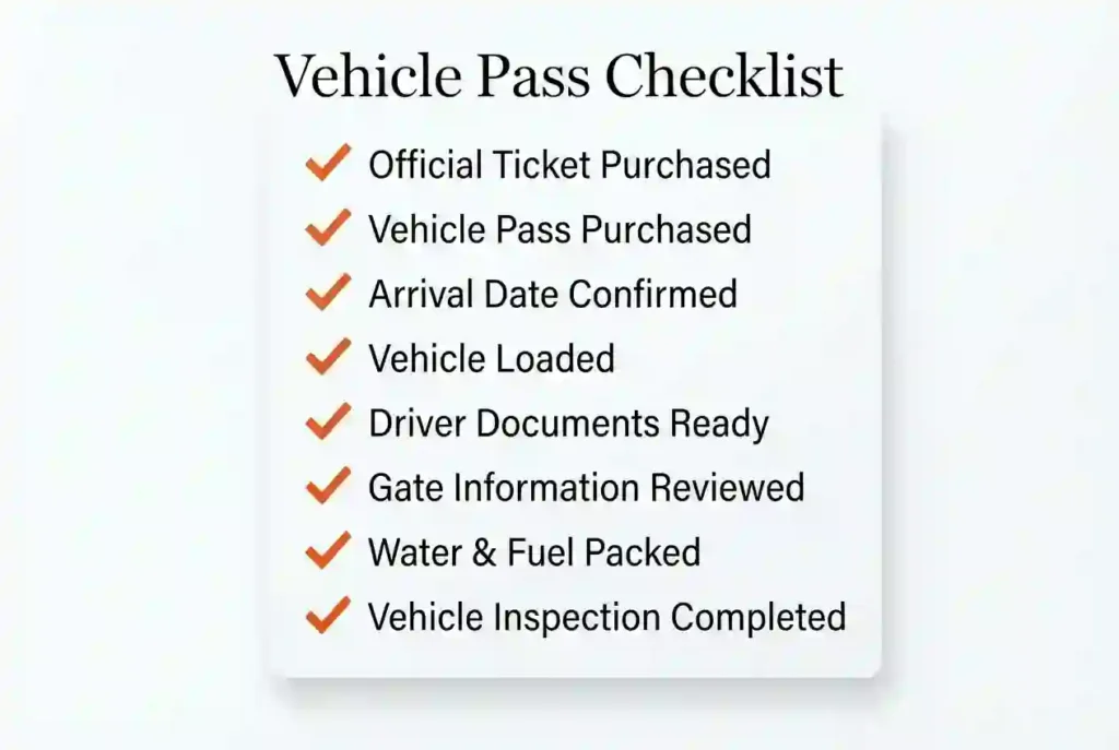 Vehicle Pass Guide 7 vehicle pass checklist for burning man
