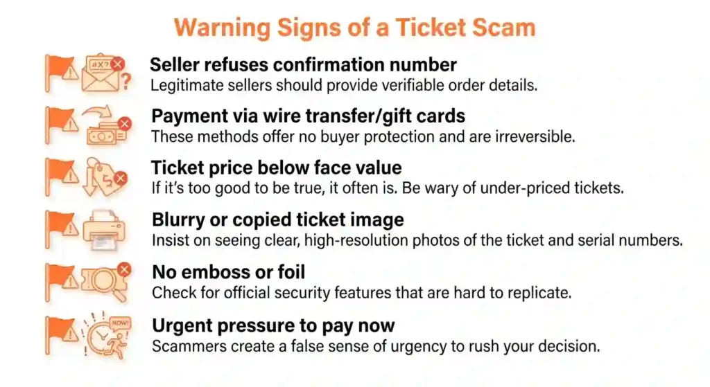burning man warning sign of ticket scames
