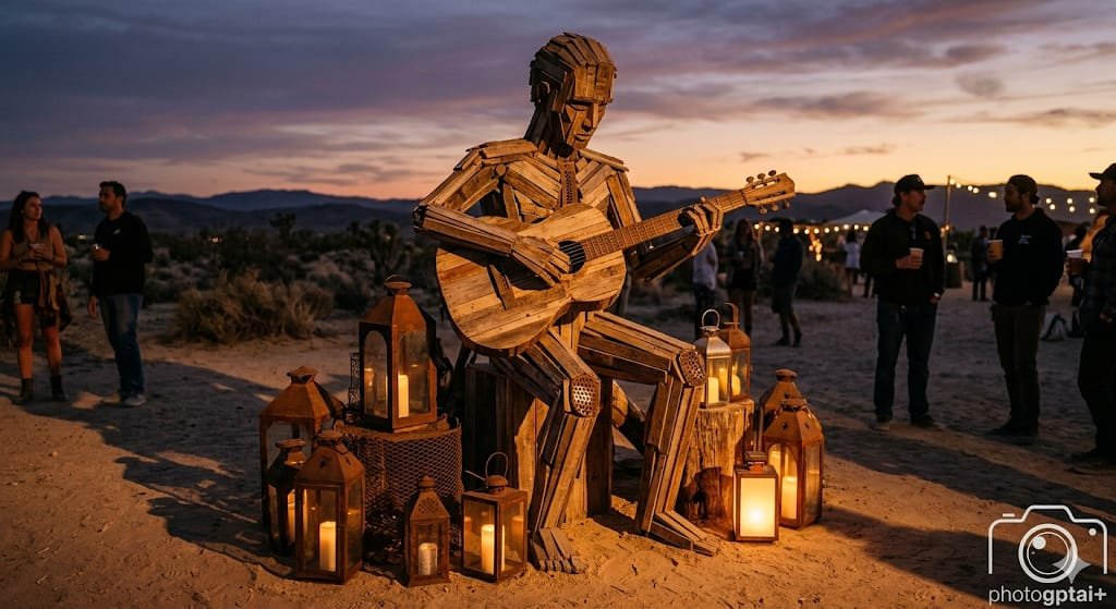 Art & Creativity 2 incredible wooden sculpture view at the burning man playa
