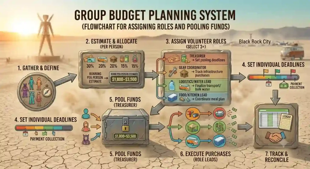 burning man group budget planning system
