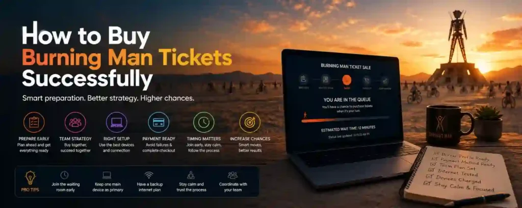 how to buy burning man black rock city tickets success fully