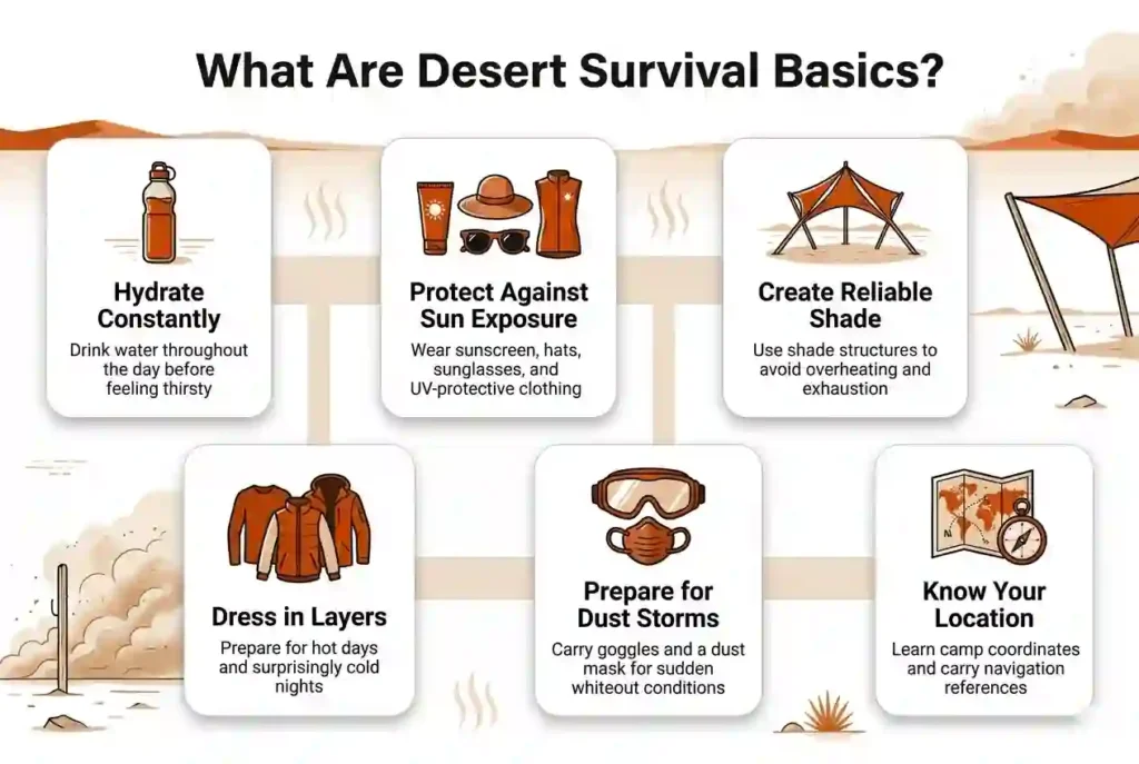 burning man desert survival basics cards view 
