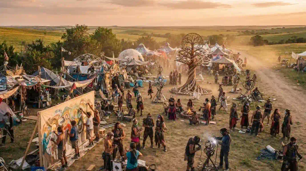 B.U.R.N. Burn 2026 Illinois Regional Burn community art and theme camps