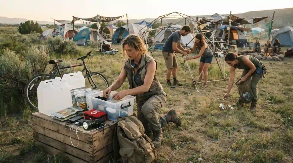 Burning Man Ten Principles applied to Regional Burn survival preparation