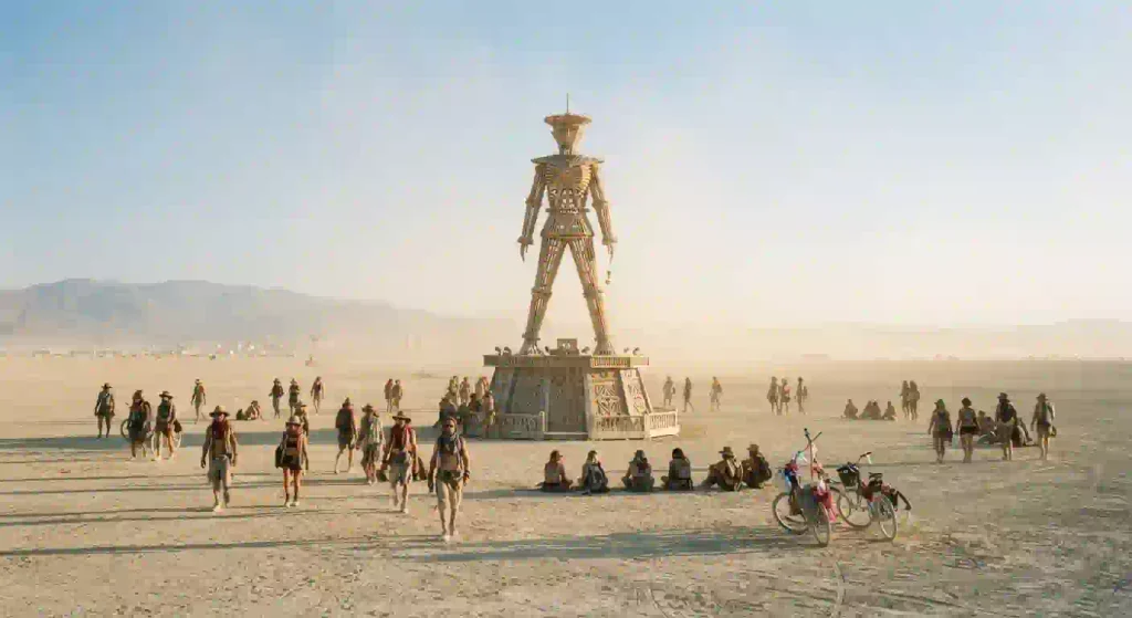 Burning Man 2026 Man Burn Is Tonight 5 Final daytime visit to The Man at Burning Man