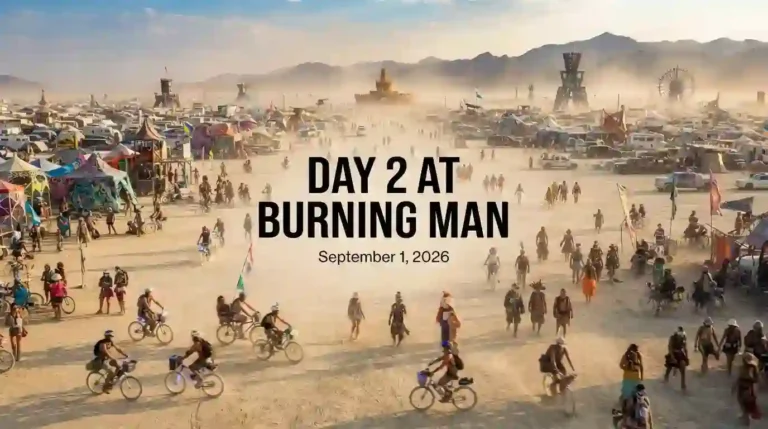 Burning Man 2026 Day 2 at Black Rock City on September 1