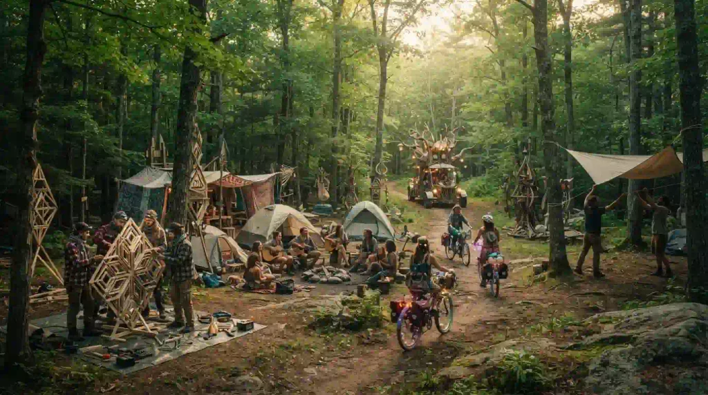 Burners creating art and community at Granite Burn 2026 in New Hampshire