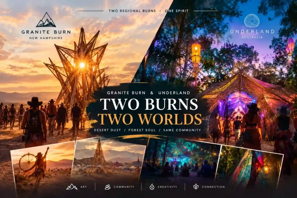 Granite Burn New Hampshire and Underland Australia 2026 regional burns