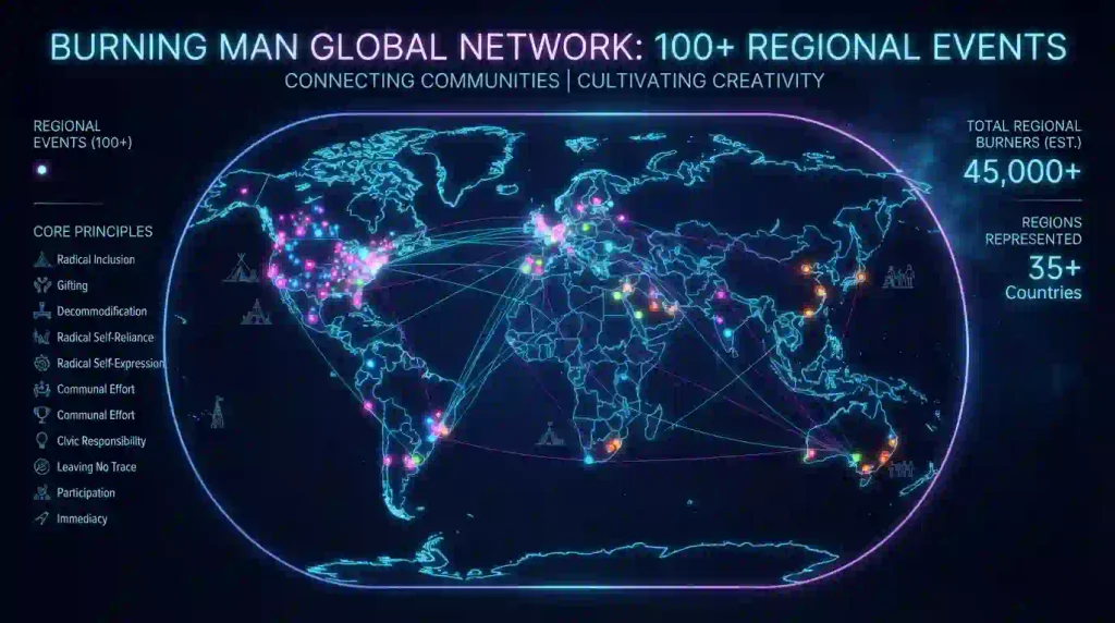 burning man global network overview