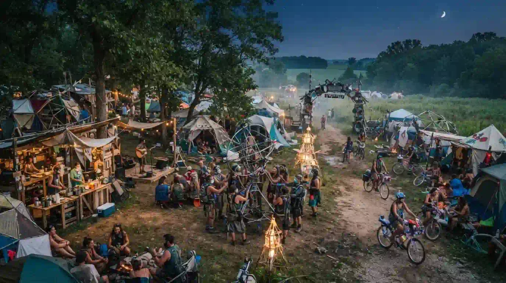 Resonance 2026 Regional Burn in Kansas with art camps and Burning Man community