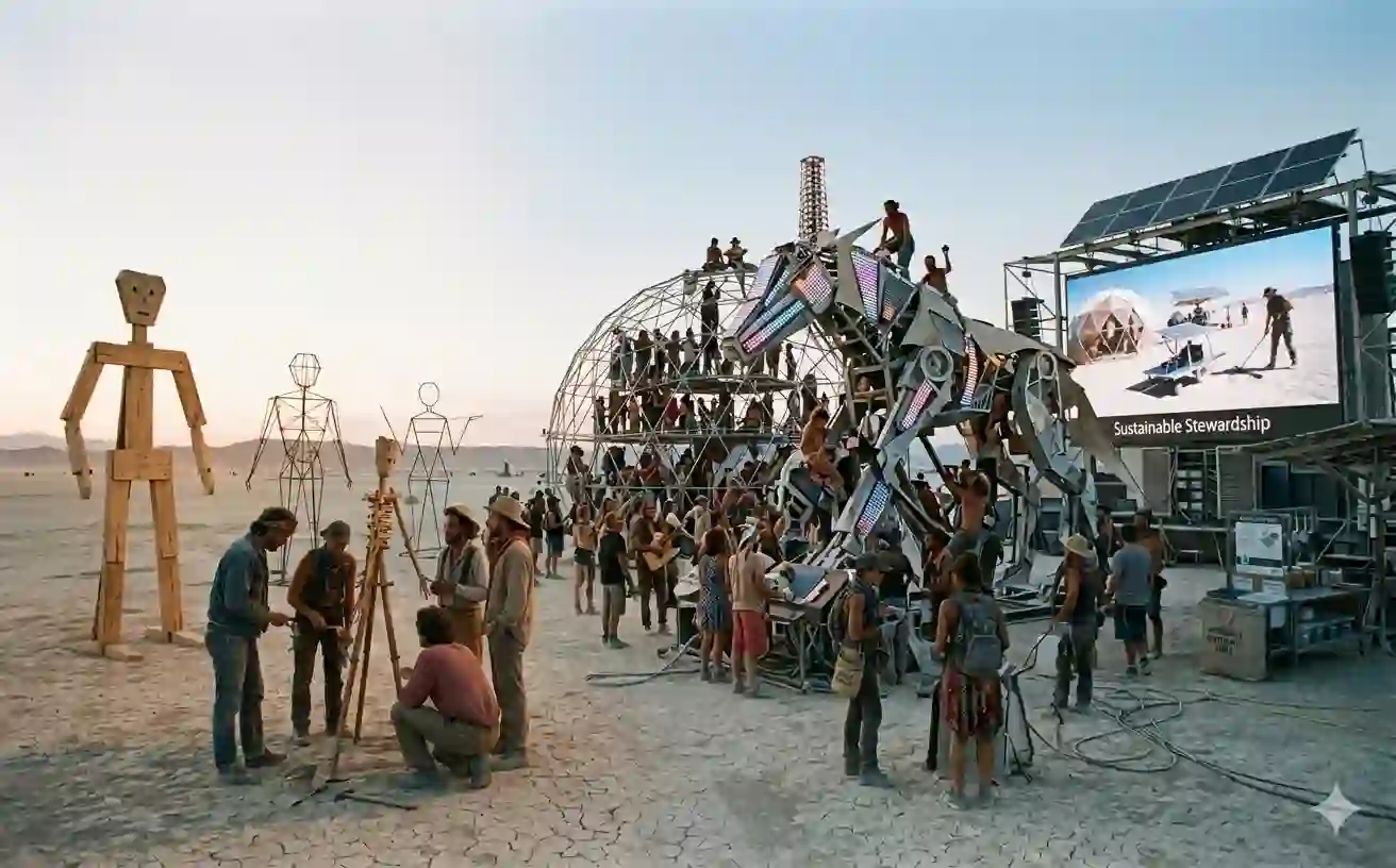 burning man playa serves as a living laboratory for latest technology innovations