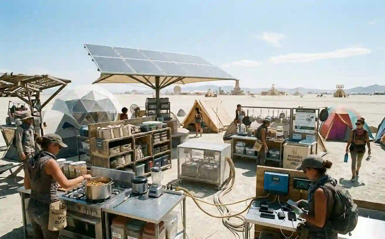 solar sustainable energy getting ways experiencing at burning man playa 2026