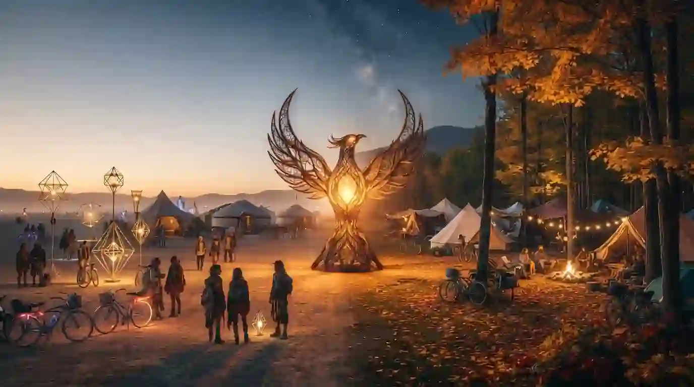 Burning Man events October 8–11 2026 showing Burning Japan, NECTR and regional Burner gatherings
